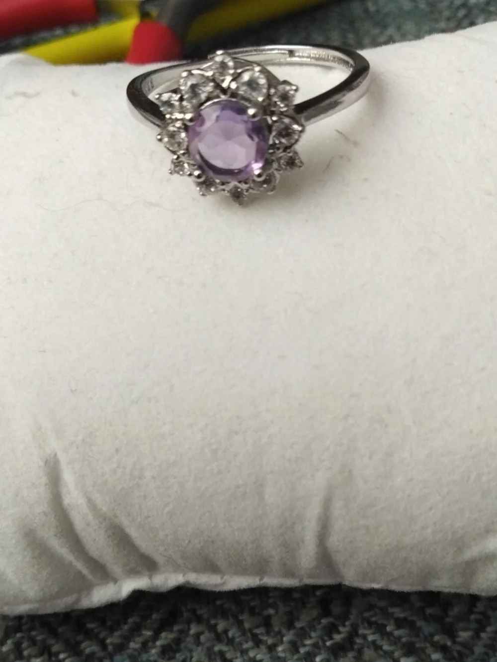 Amethyst And Silver Ring